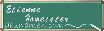 Etienne Homeister Visitenkarte
